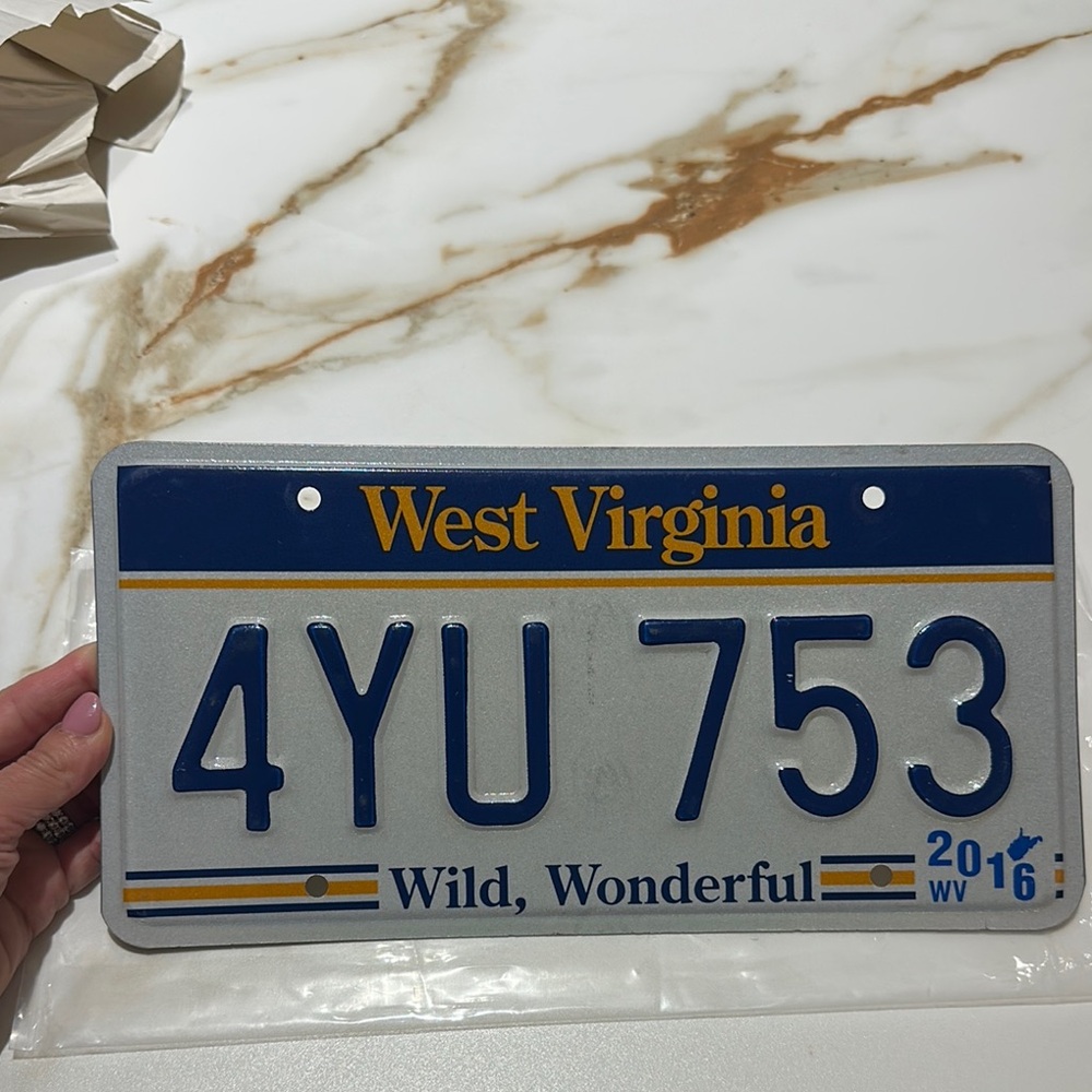 West Virginia License Plate